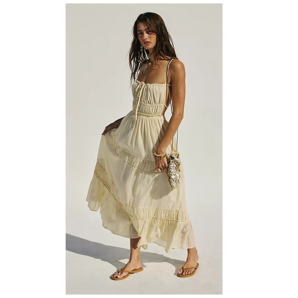 NEW Free People Taking Sides Maxi Dress Size Small